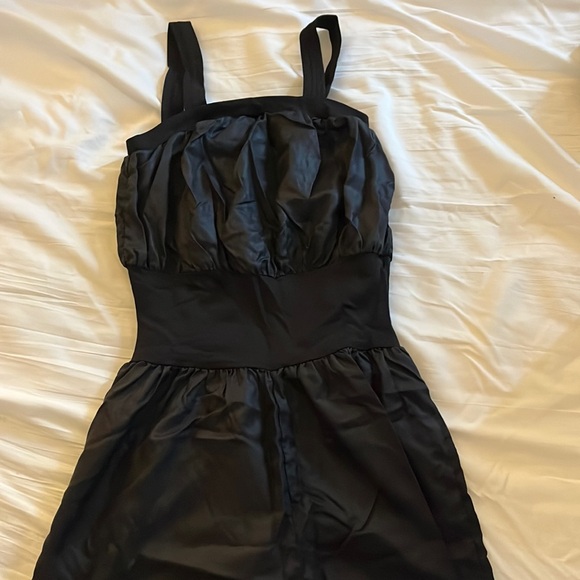 Black “Trash Bag” Romper - Picture 1 of 2